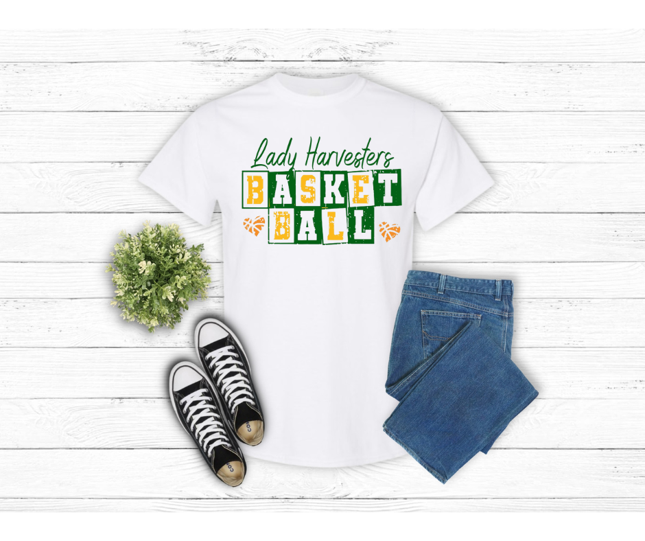 Lady Harvester Basketball Heart of Gold