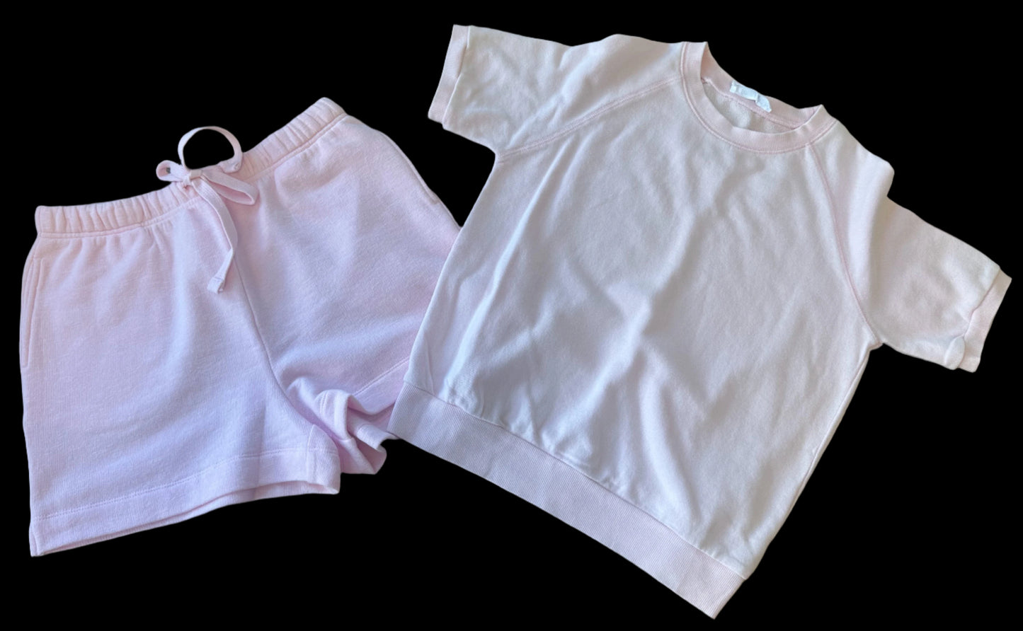 Soft Pink Knit SHORTS
