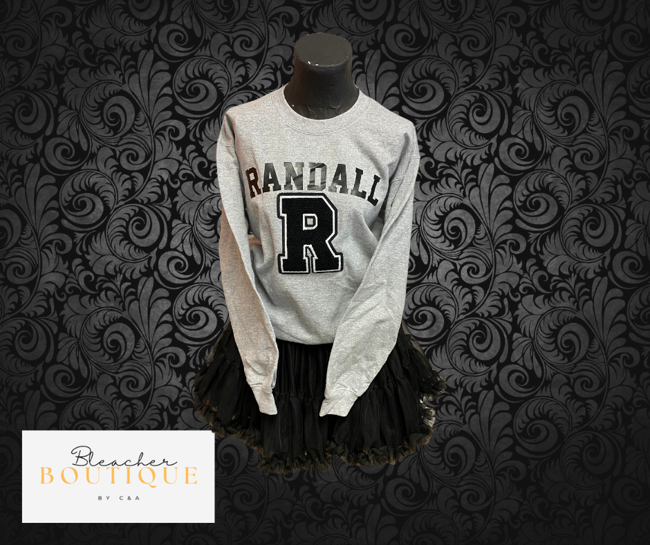 Gray Sweatshirt Chenille R Randall