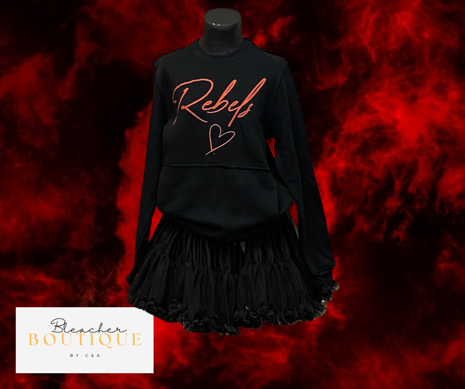 Black Rebels Heart Sweatshirt