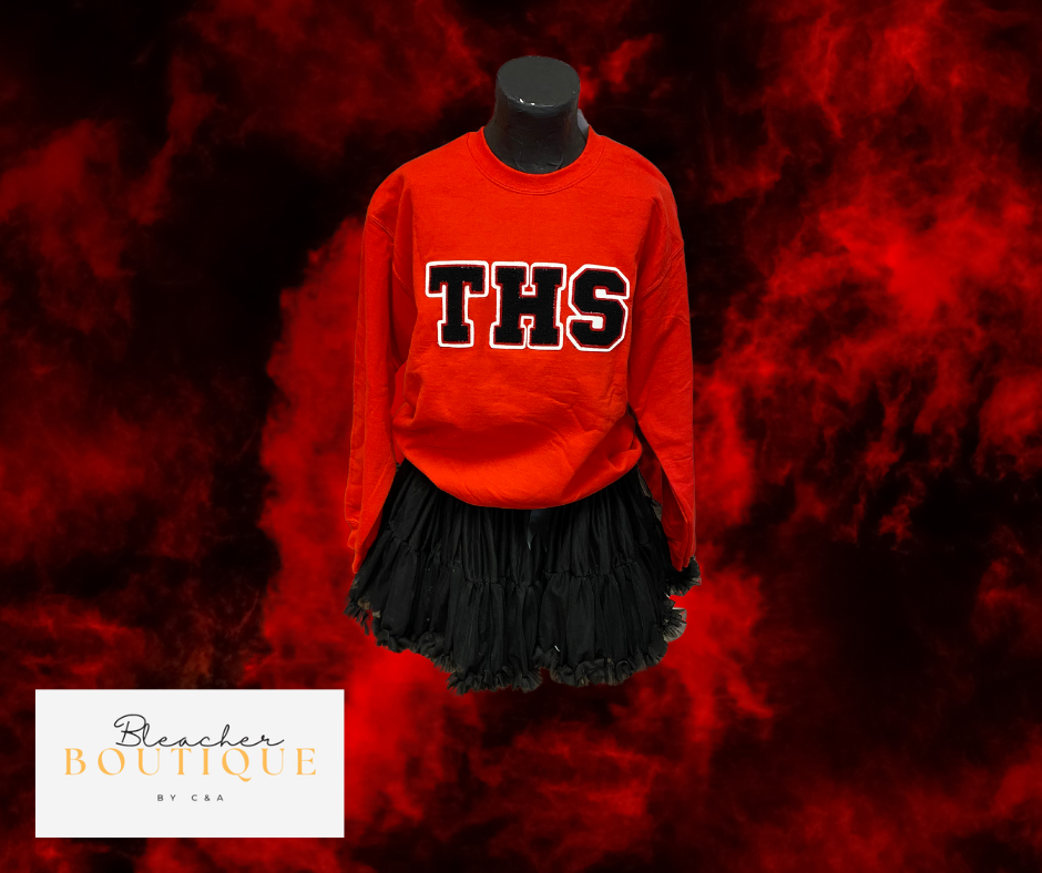 Red Sweatshirt THS Chenille