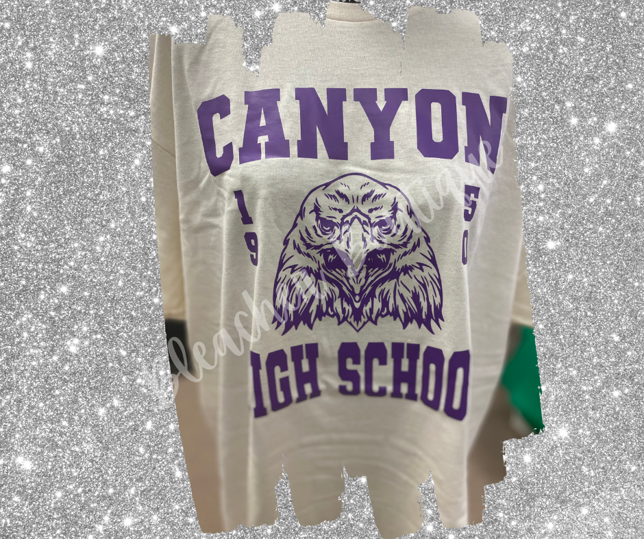 Canyon Old School Mascot Tee