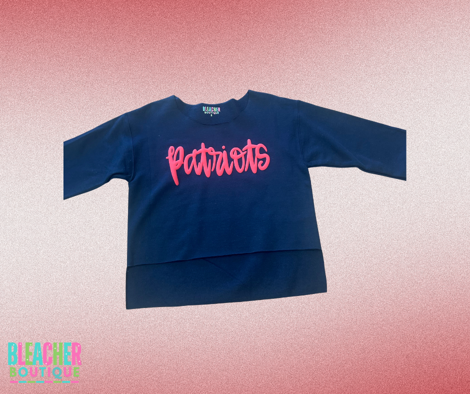 Patriots Cropped Puff Sweatshirt