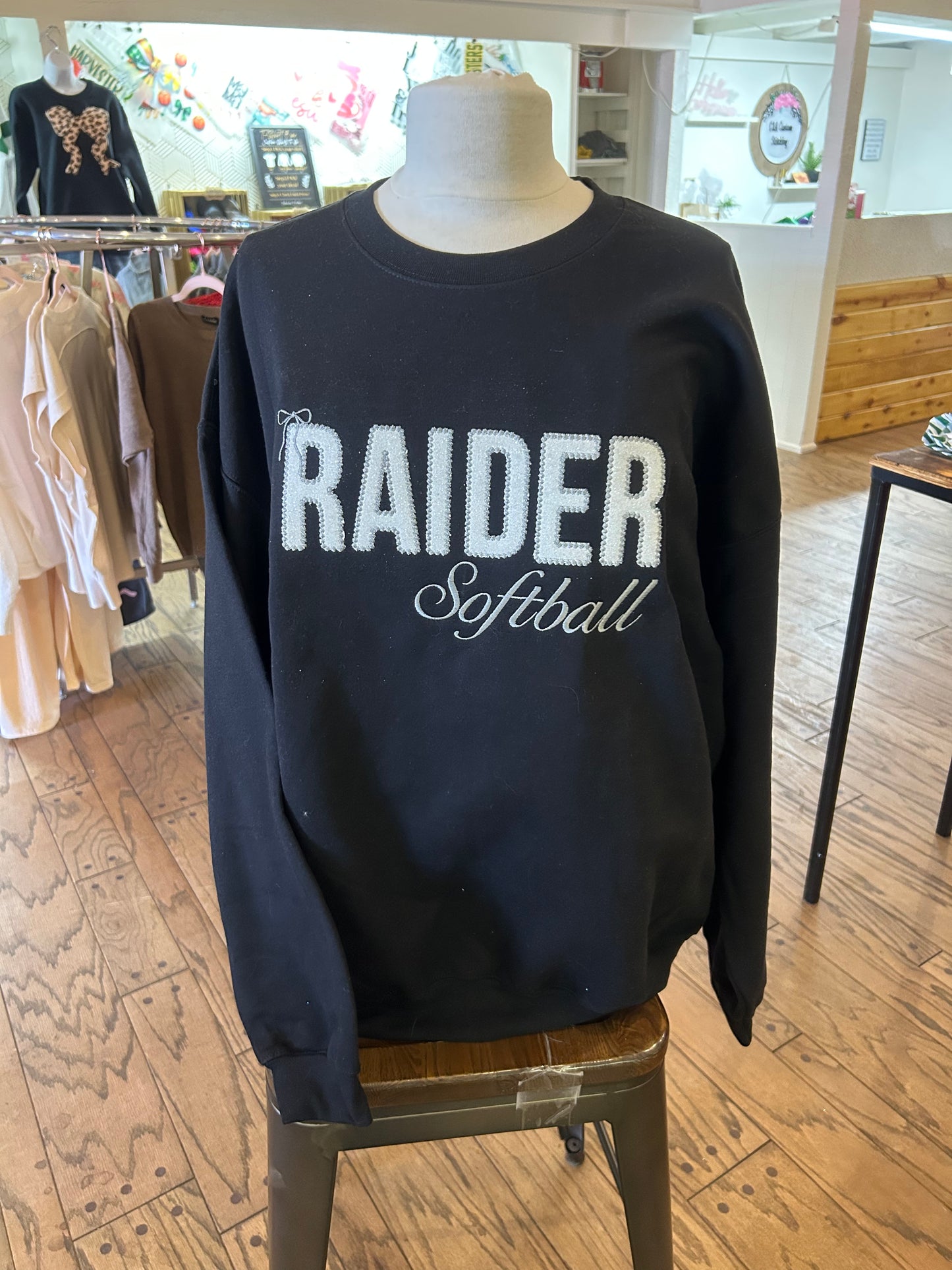 Dot Appliqué Crewneck