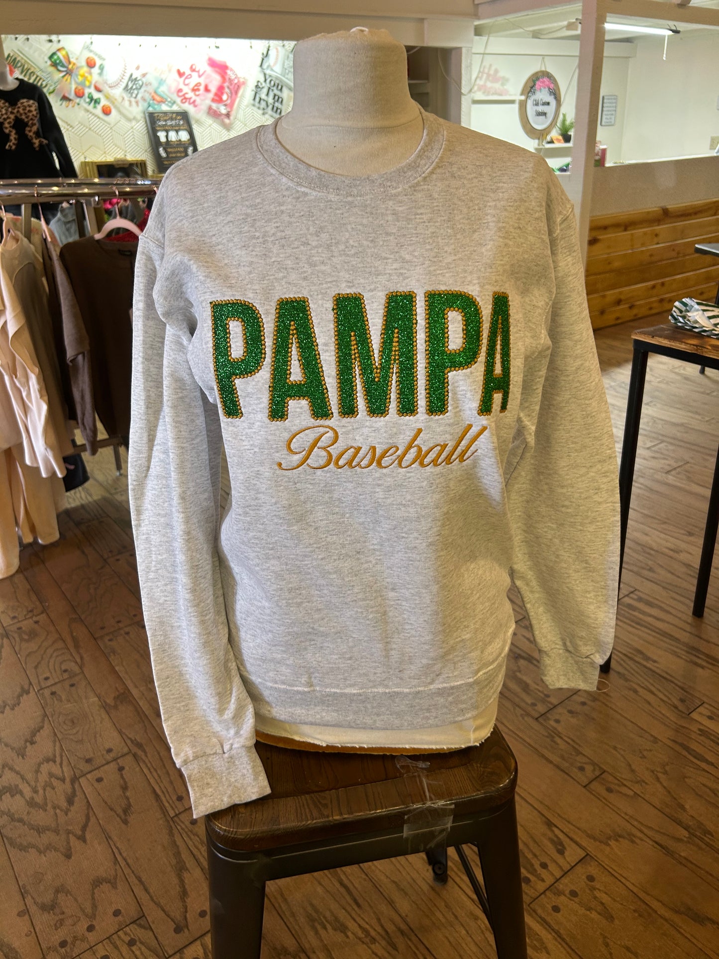 Dot Appliqué Crewneck