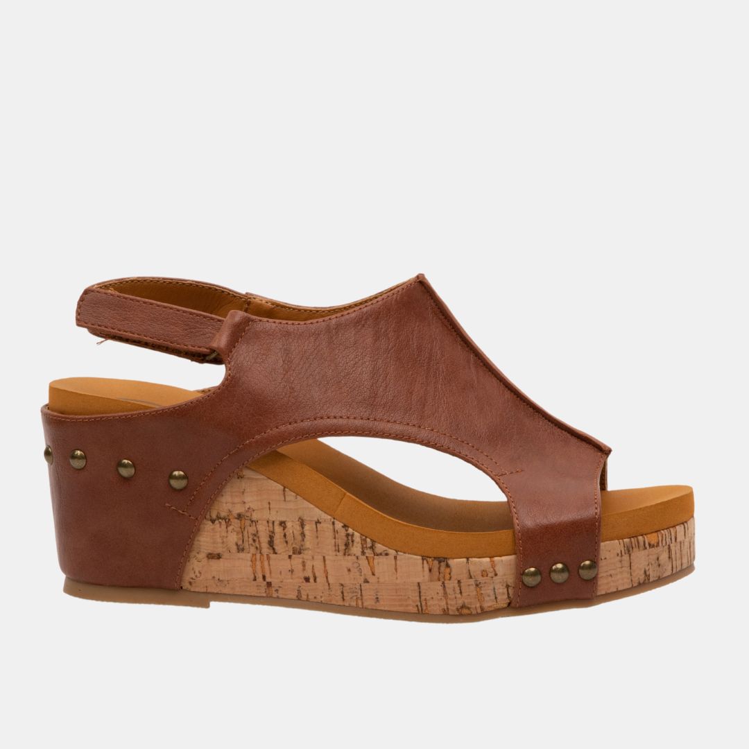 Hannah Slingback Wedge – Cutout Platform Sandal in 8 Stylish Finishes