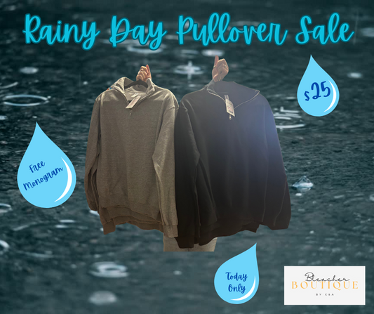 Rainy Day 1/4 Zip Sale