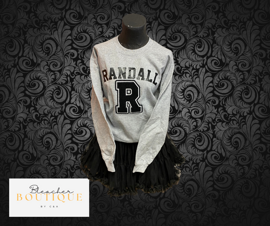 Gray Sweatshirt Chenille R Randall