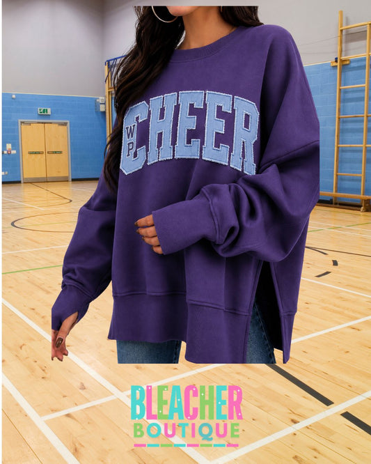 Applique Split Side Sweatshirt