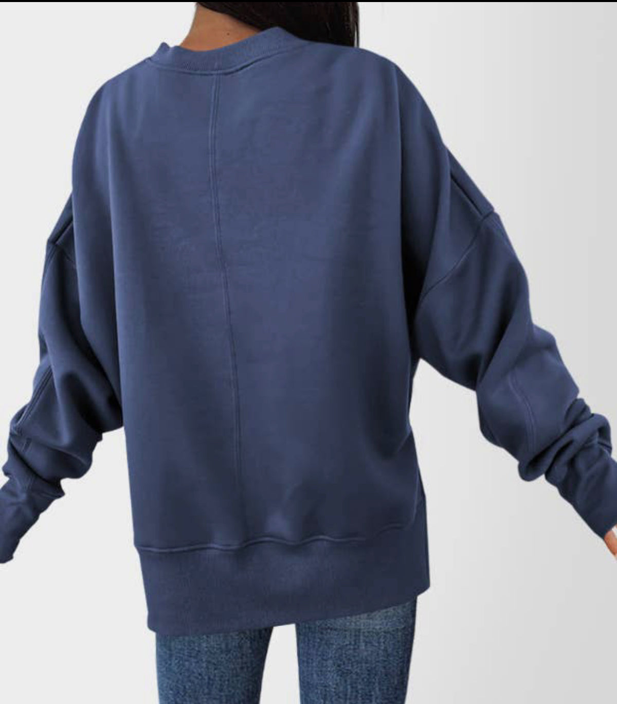 Applique Split Side Sweatshirt