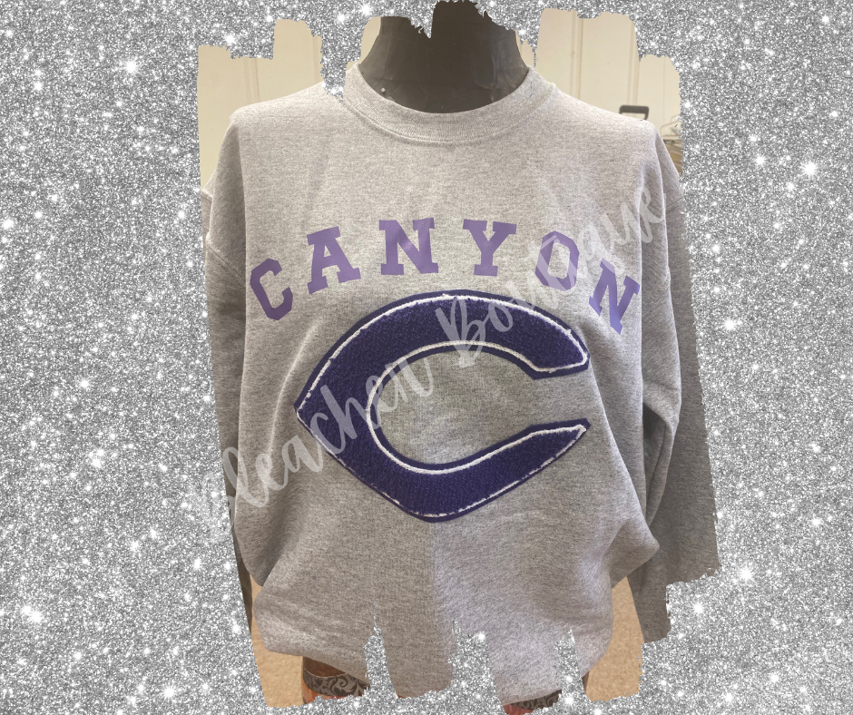 Canyon Vintage Varsity Chenille Sweatshirt